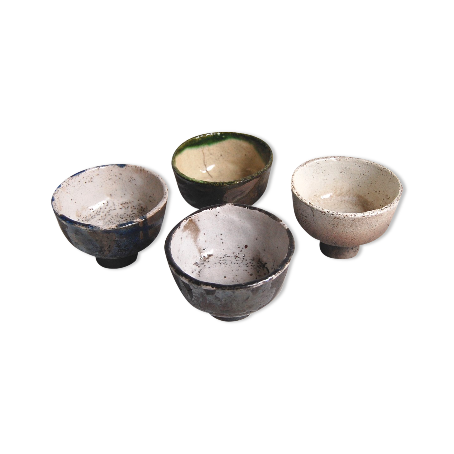 Set de 4 bols en céramique Raku