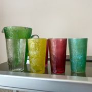 Carafe et verre années 70