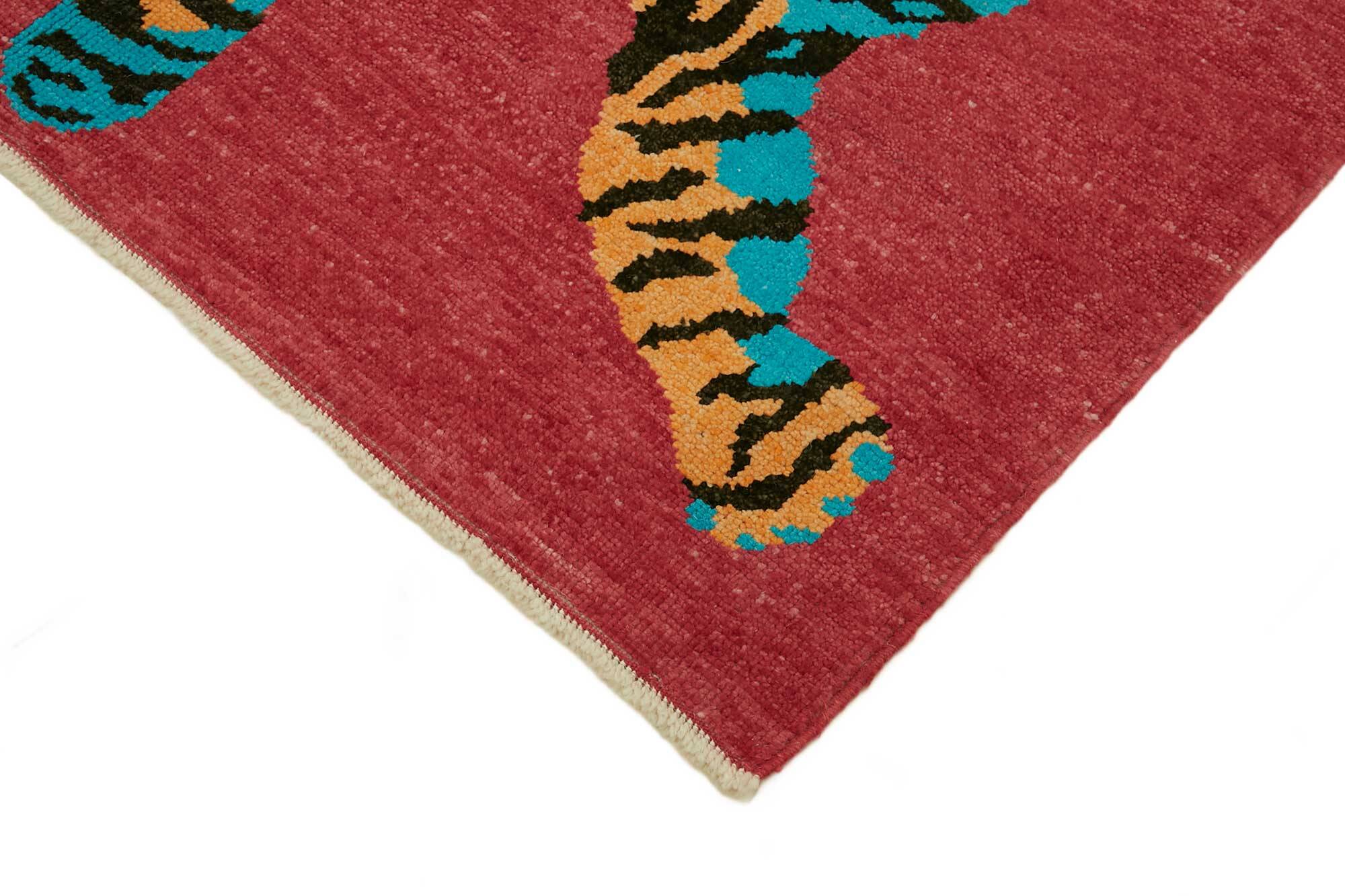 Tapis tigre turc en laine noué à la main 167 cm x 223 cm
