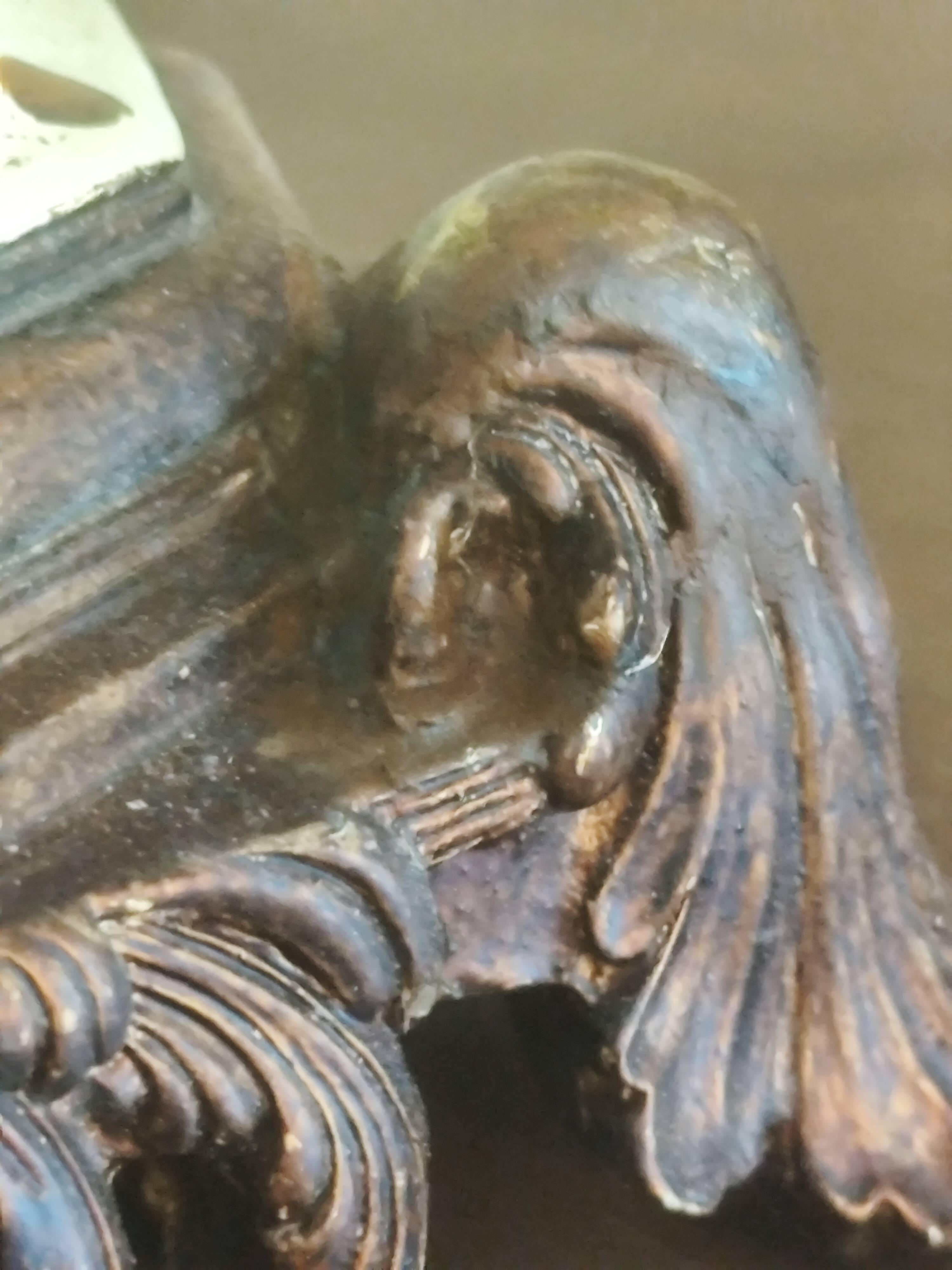 Large pagoda lamp painted with floral patterns and metal shade.