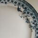 6 antique flat plates in ironstone