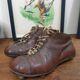 Pair of old football boots, vintage sport
