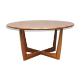 Scandinavian coffee table round, 1960
