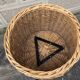 Door plant in rattan feet tripod metal