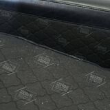 Vintage Roche Bobois sofa – Soleil Noir model – patinated black leather – 3-seater