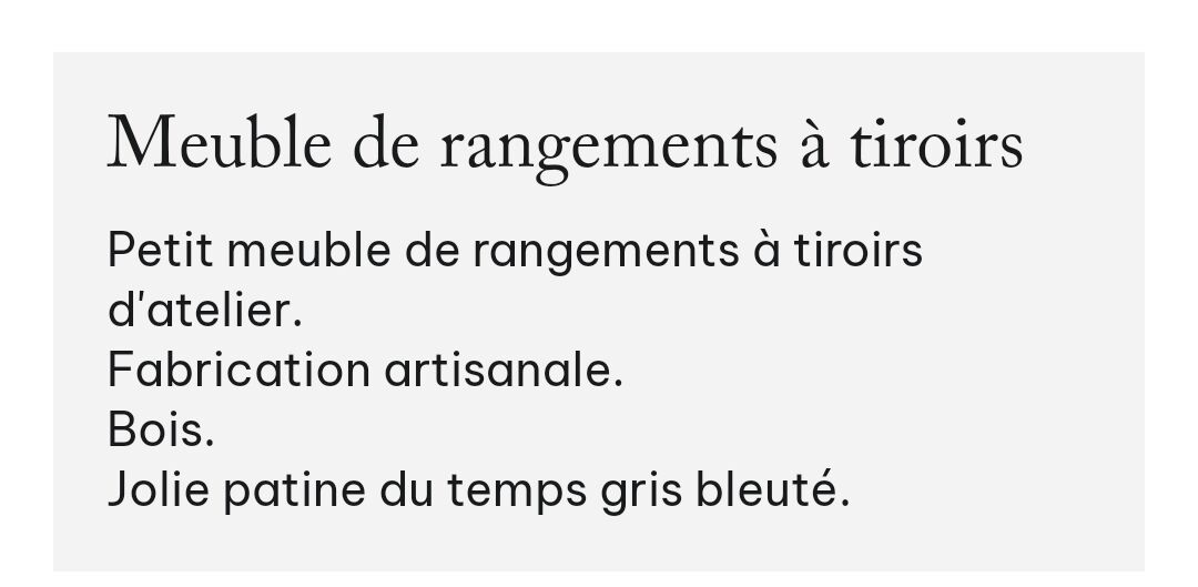 Craft cabinet with drawers