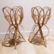 Rattan wicker plant holder