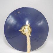 Suspension in blue enamelled sheet metal