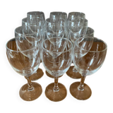 12 verres à pied
