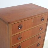 vintage teak chest of drawers