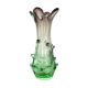Green vase, Murano glass, 1960s, made in Italy