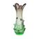 Green vase, Murano glass, 1960s, made in Italy