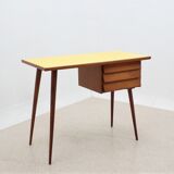 Mid century cherry wood desk with formica top