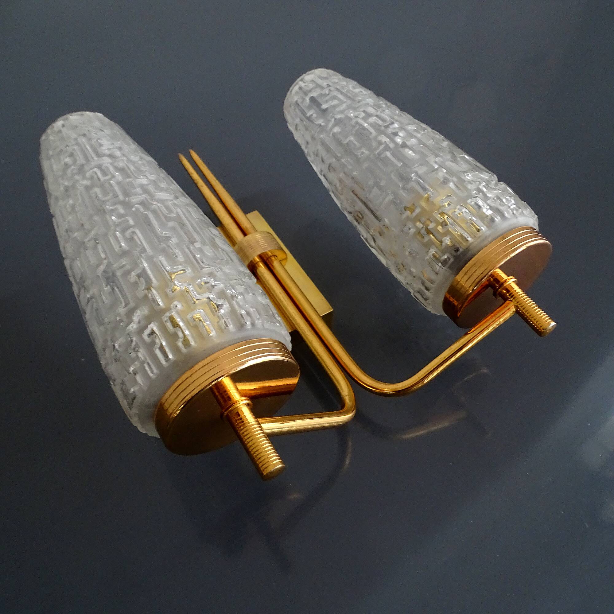 Vintage Glass Wall Light