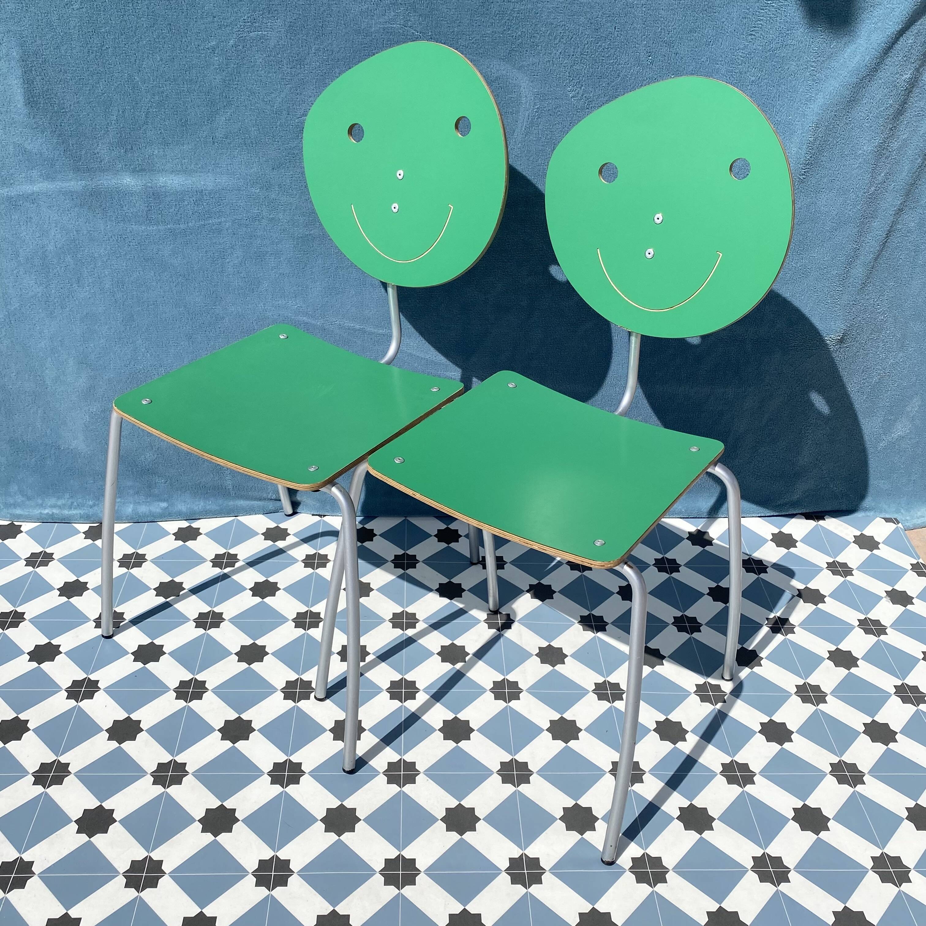 Set of Heart, Cloud, Smiley and Flower chairs by Agatha Ruiz de la Prada