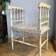 Straw-seated bench, late 19th/early 20th century (formerly a piano bench)