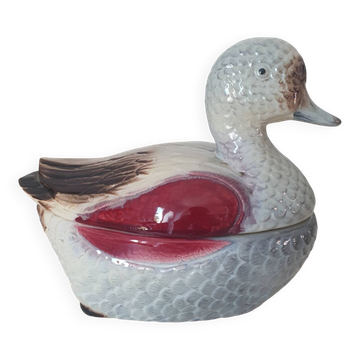 Barbotine en forme de canard style Michel Caugant