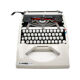 Hermes Baby New Revised White Typewriter