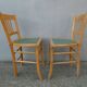 2 chaises de bistrot vintage