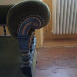 19th century sofa with turned balusters