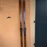 Old pair of skis wood 1900