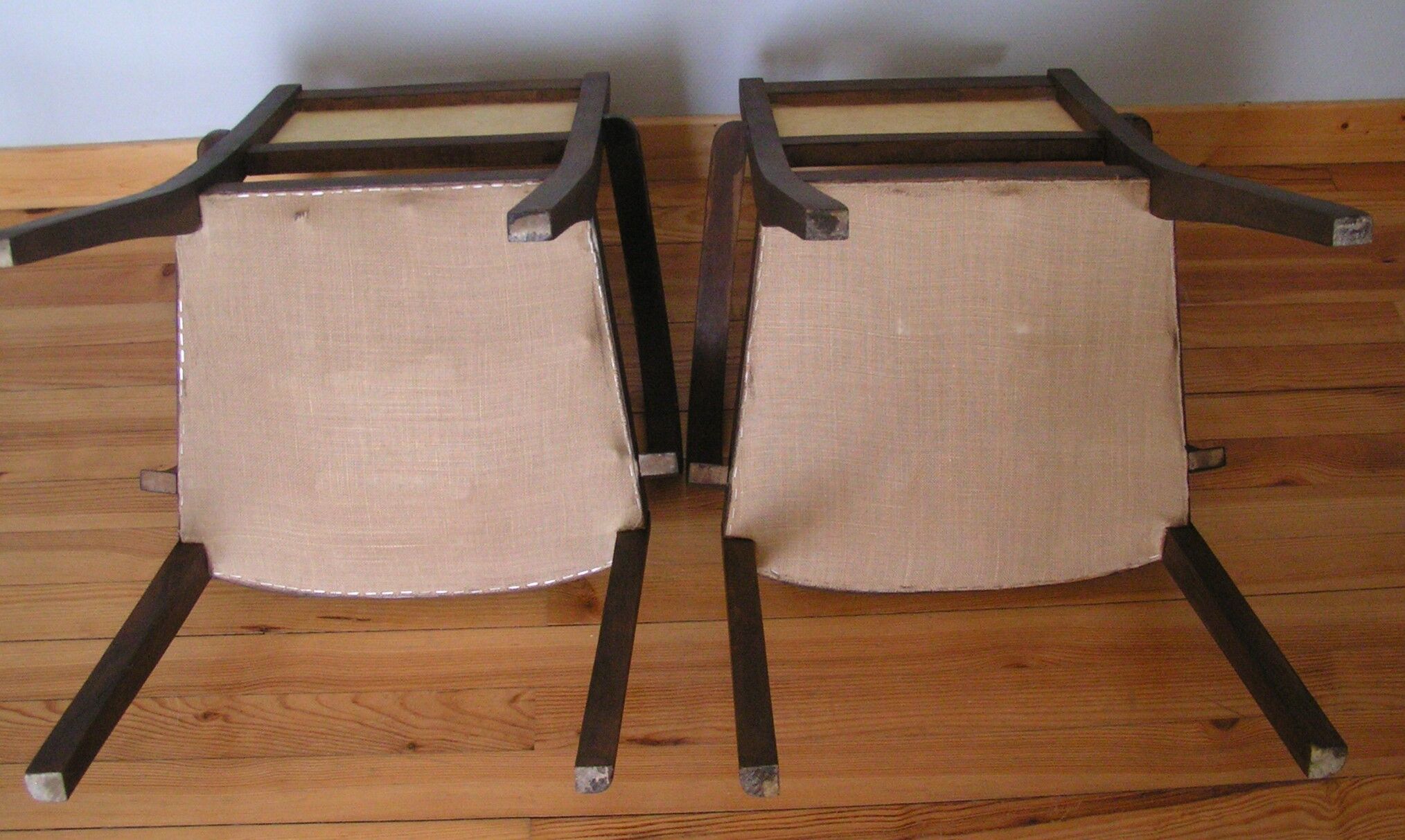 Paire de fauteuils Bridge années 50