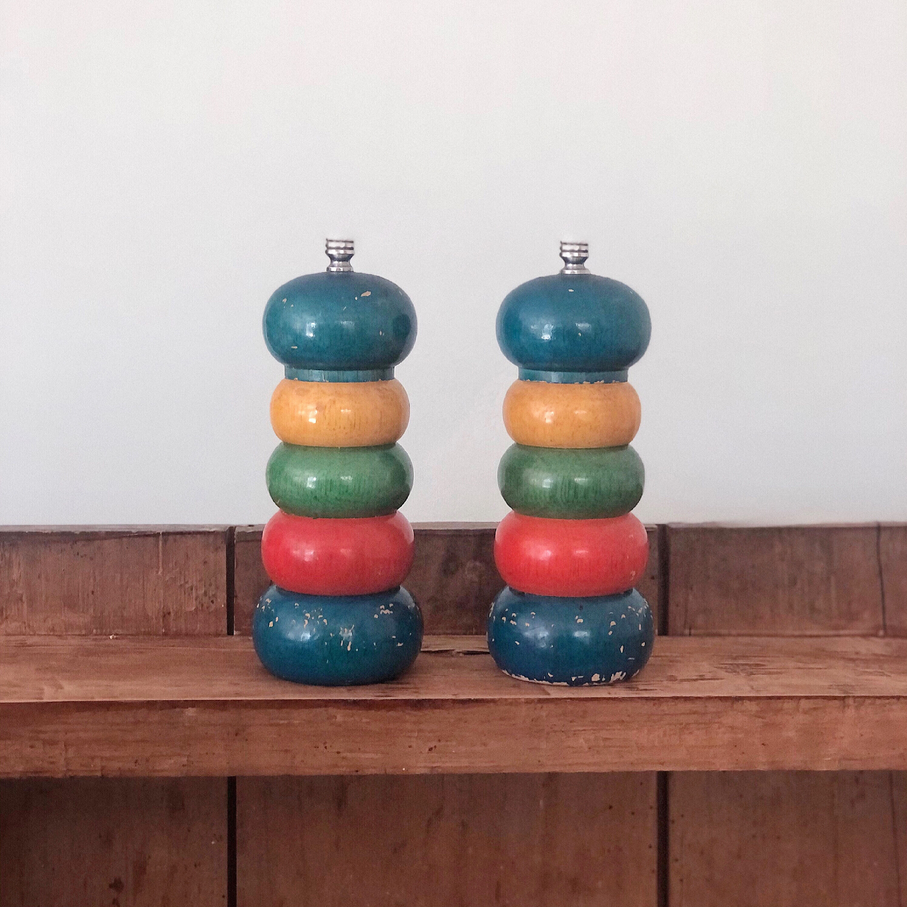 Old pepper and salt mills