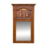 Wooden trumeau mirror, France