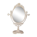 White table psyche mirror
