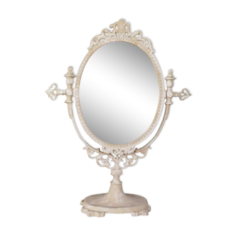 White table psyche mirror