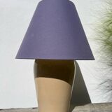 Beige ceramic lamp, Brussels factory, 1990
