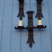 Forged Iron Castle Wall Lights: French Salvaged Sconces, Medieval Style