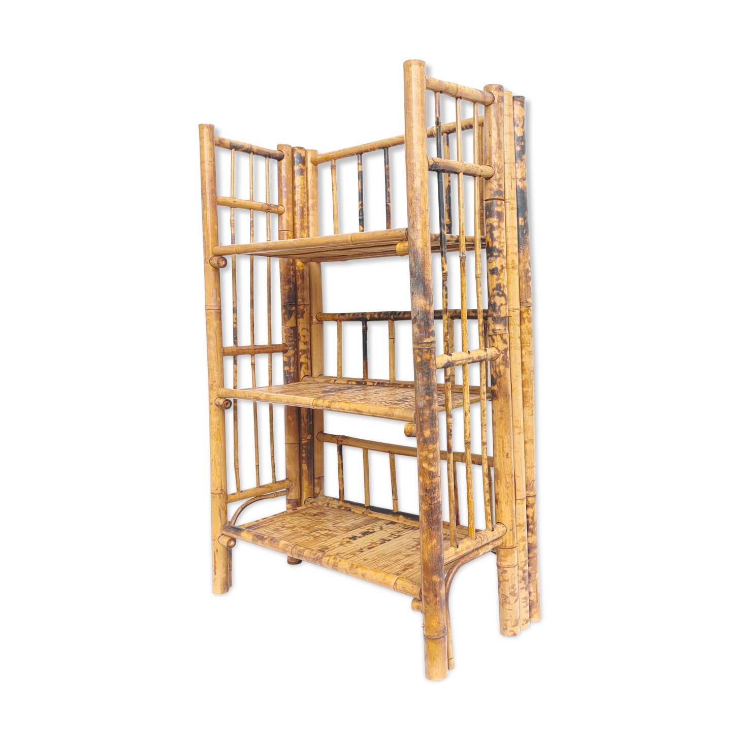 Folding shelf bamboo 3 shelves