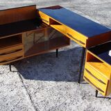 Stylish desk and cupboard set from the 1970s/80s - Design M. Pozar, UP Zavo