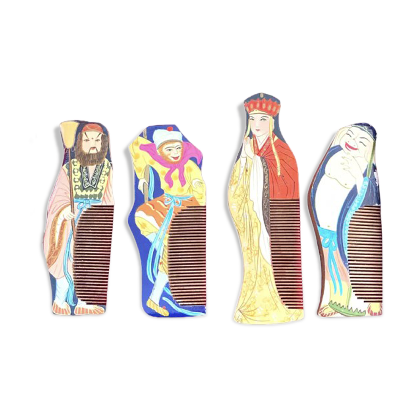 Box of ancient Chinese combs