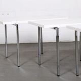 Modernist stackable tables by Trix & Robert Haussmann