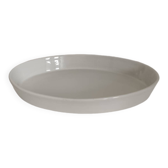 Large white porcelain baking dish