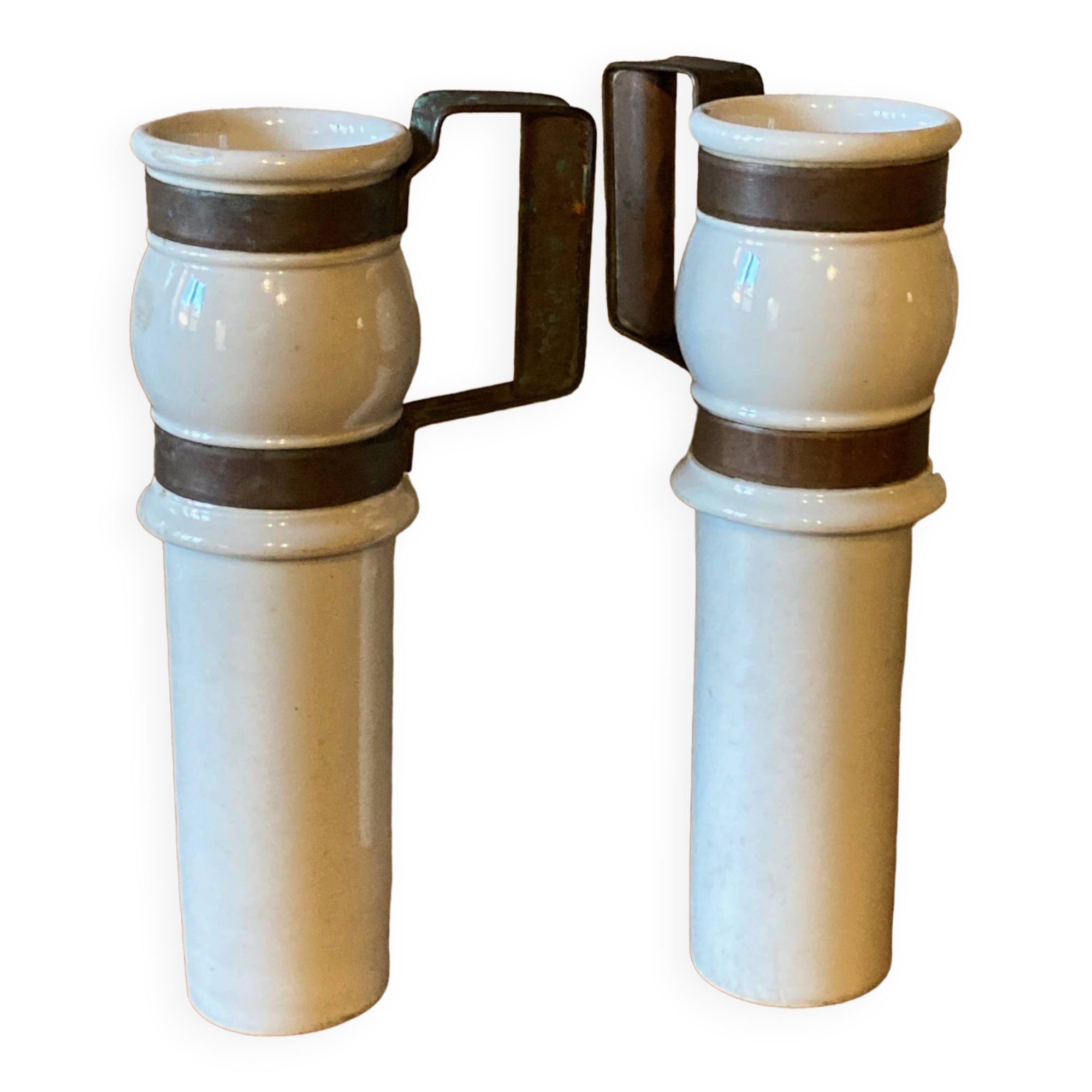 Bistro chocolate pots, late 19th century