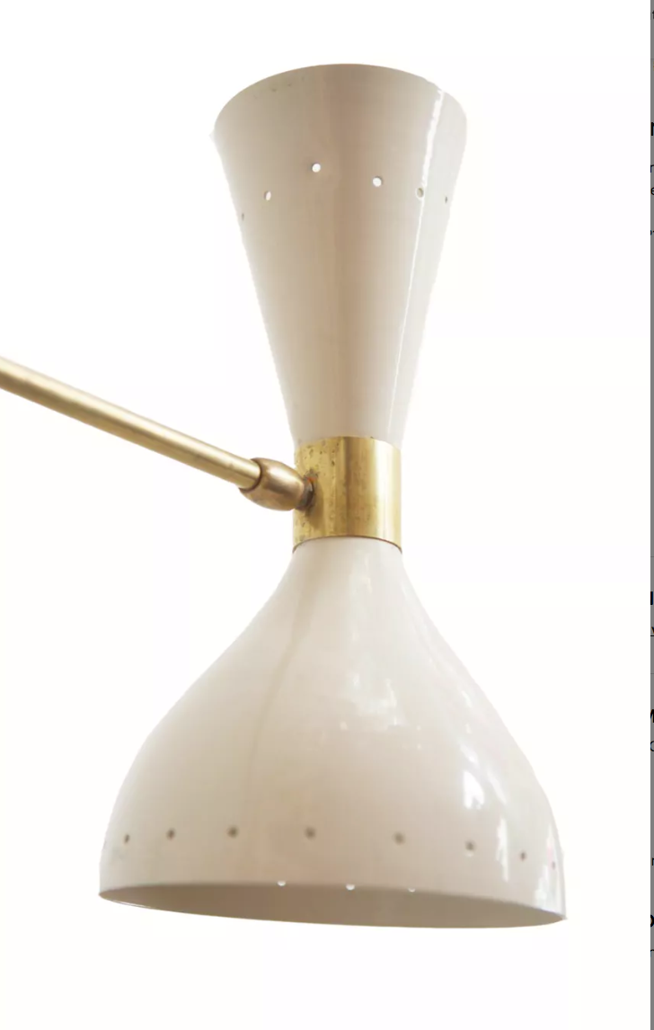 Chandelier in the style of the Italian creations of the 50s