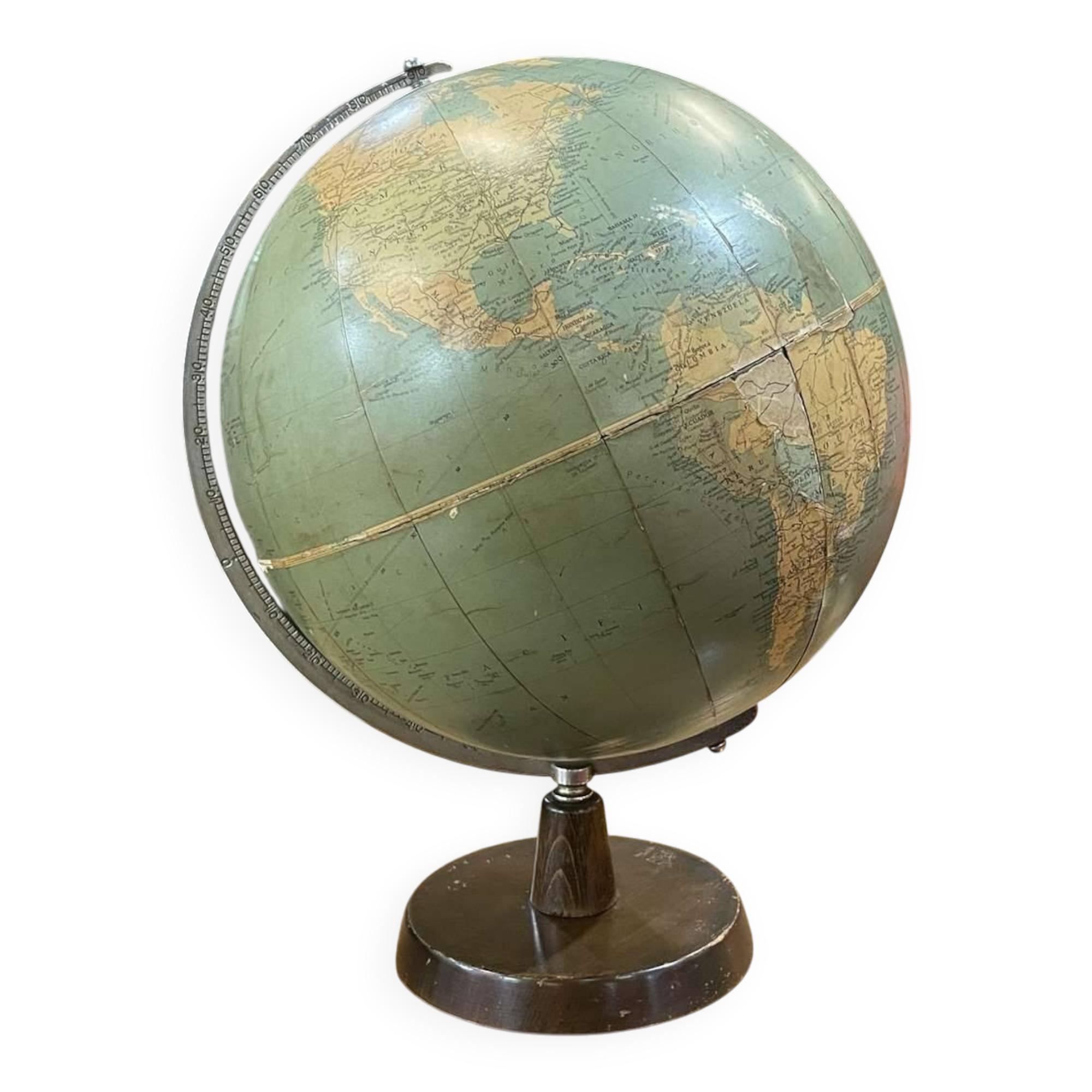 Globe terrestre anglais Philips Challenge globe de 1958