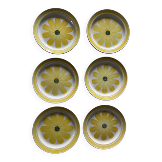 Assiettes Gien peinte à la main