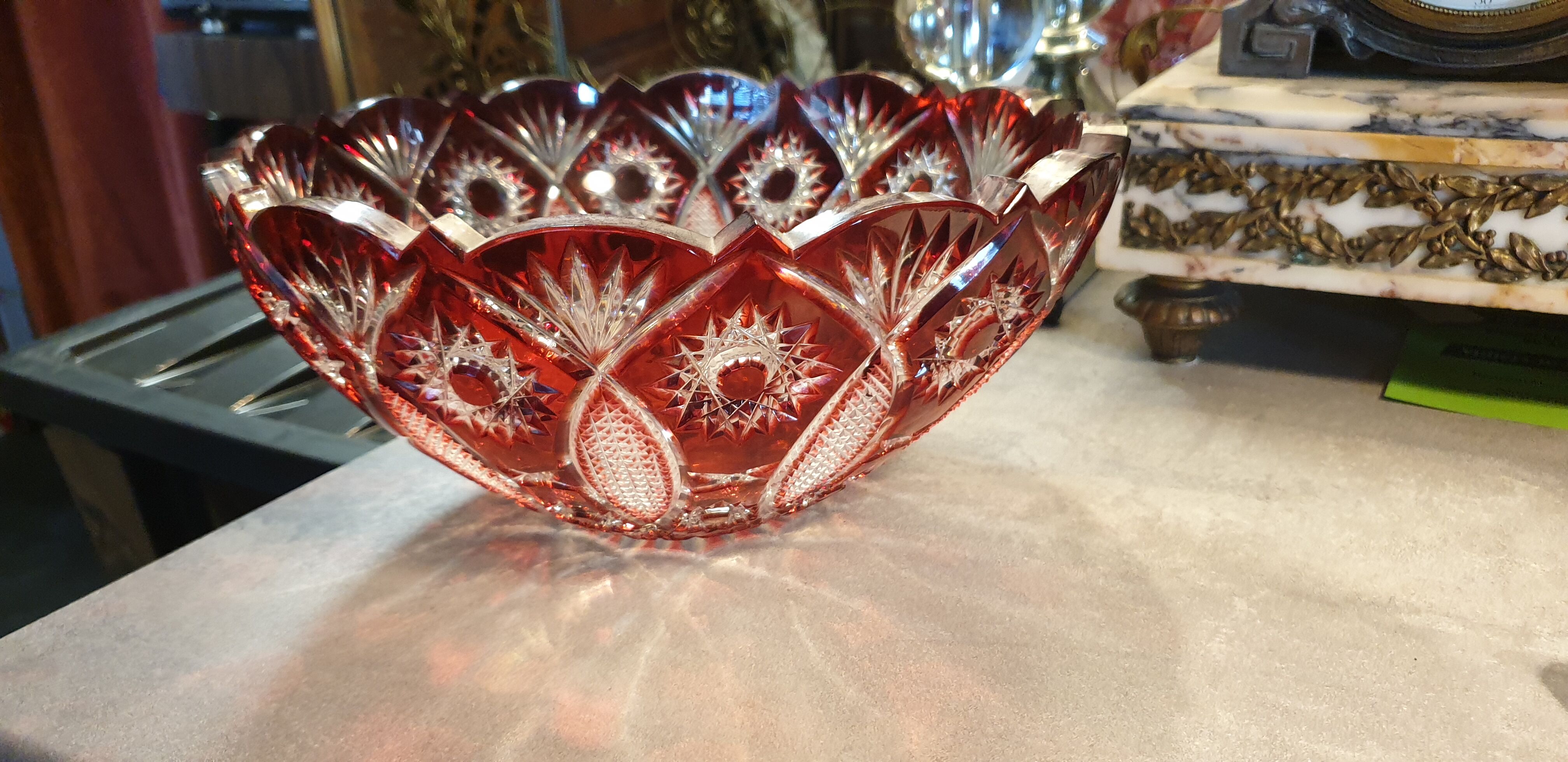 Colorful crystal bowl