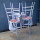 Série de 4 tabourets bistrot en bois