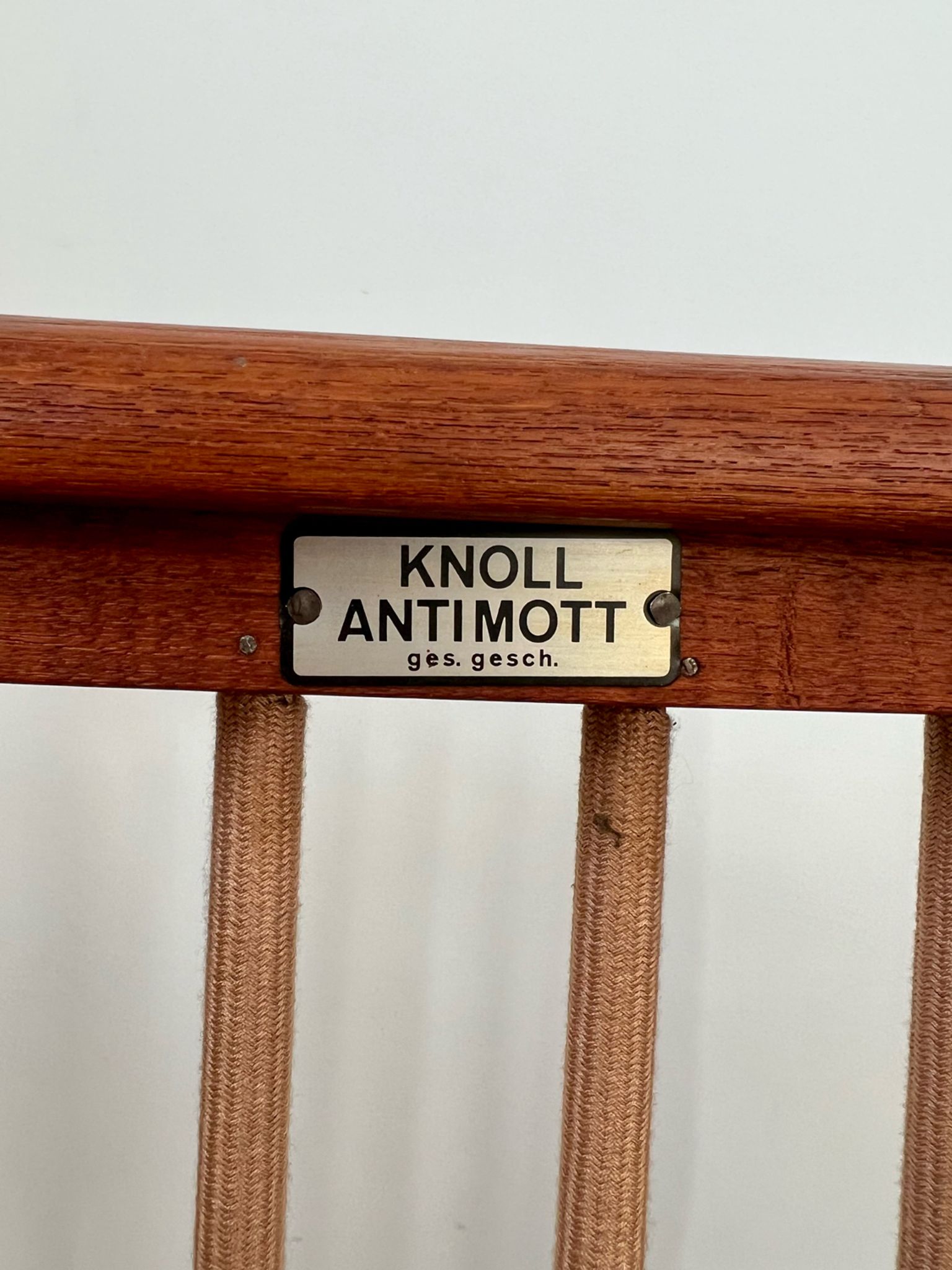 Old vintage teak armchair design Walter Knoll for Knoll Antimott Germany 1960s