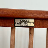 Old vintage teak armchair design Walter Knoll for Knoll Antimott Germany 1960s