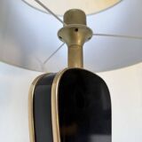 Diderot Sarco black and gold lacquered table lamp