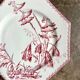 Clay cake plate Clairefontaine, "Indiana" service