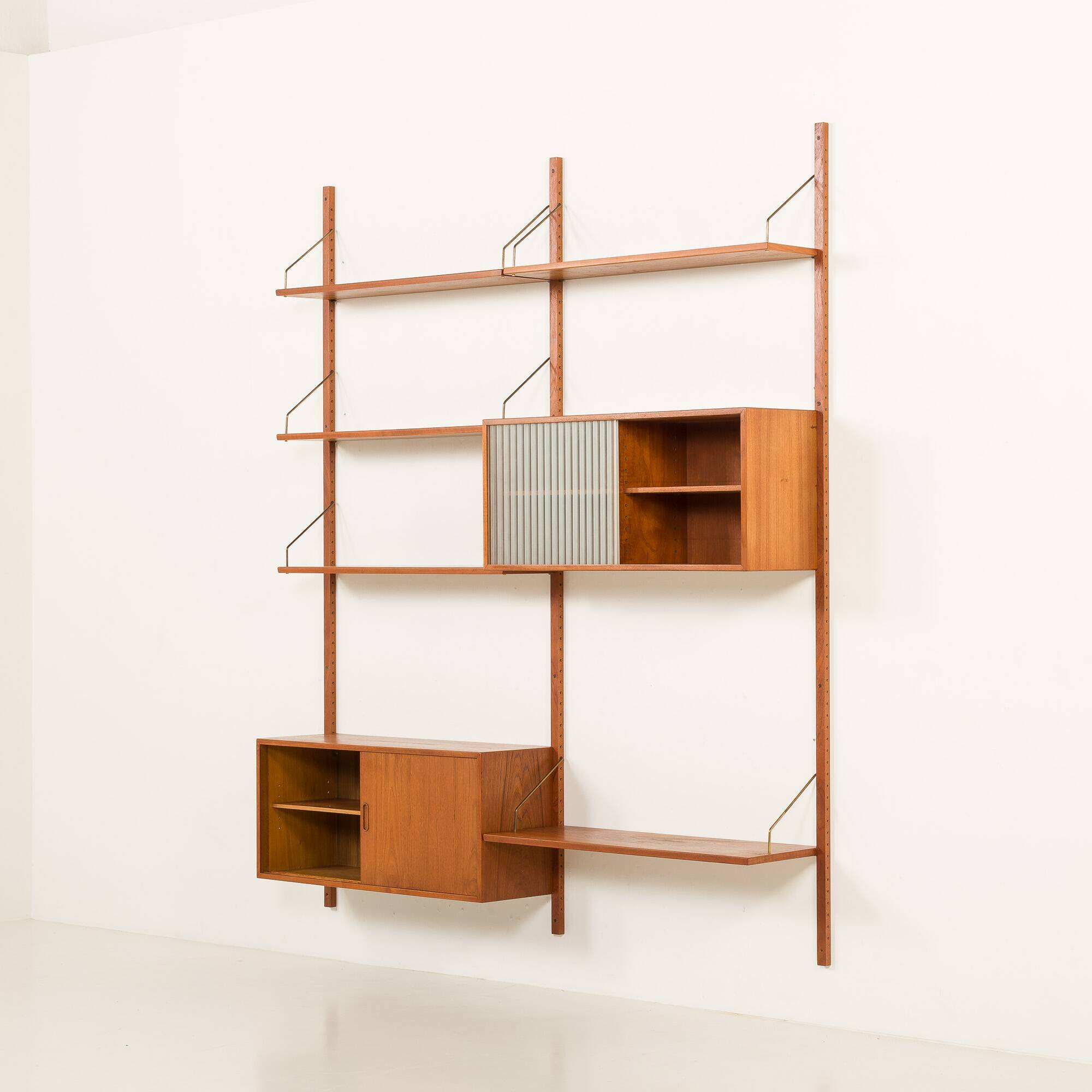Hansen and Guldborg two bay wall unit, 1960s