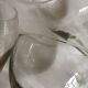 series of 6 walk glasses from bistro counter 50s