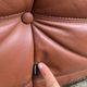 100% original vintage Cognac leather Togo Ligne Roset 2zit